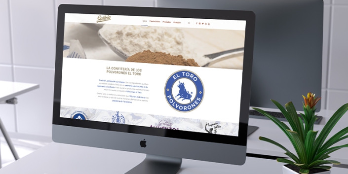 Soluciones de marketing y diseño para la Web de Pastelería Galicia